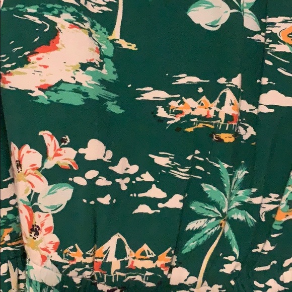 Lauren Conrad Pleated dress, Hawaiian print - Picture 2 of 6